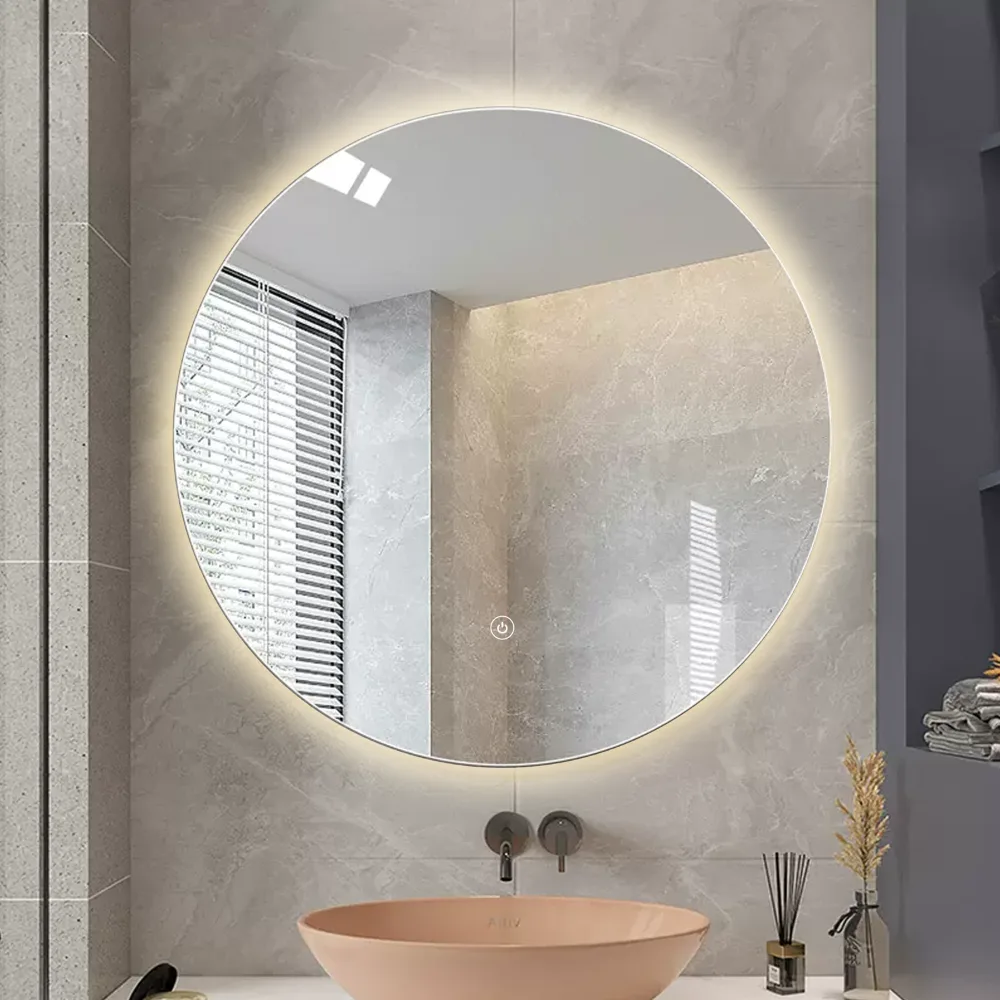 LED Round Bathroom Mirror Frameless 700x700mm
