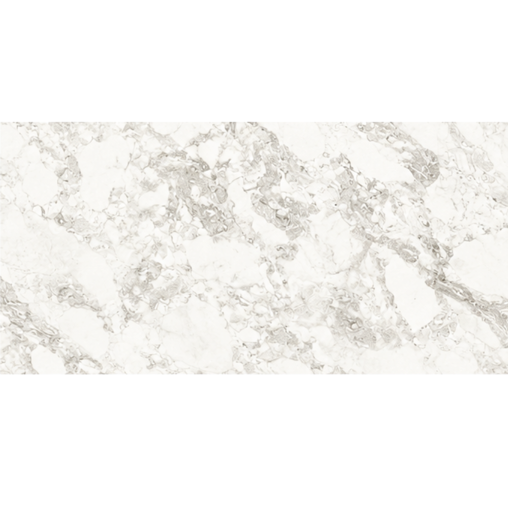  Splashback Ivory Pearl Warm Alabaster Marble Look 750x1500mm Polished Gloss Porcelain Tile DE918P2922M