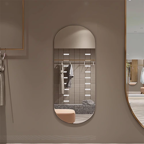 Oval Frameless Mirrow