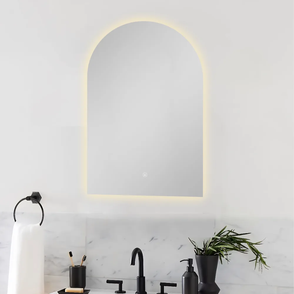 LED Arch Bathroom Mirror Frameless 600x900mm
