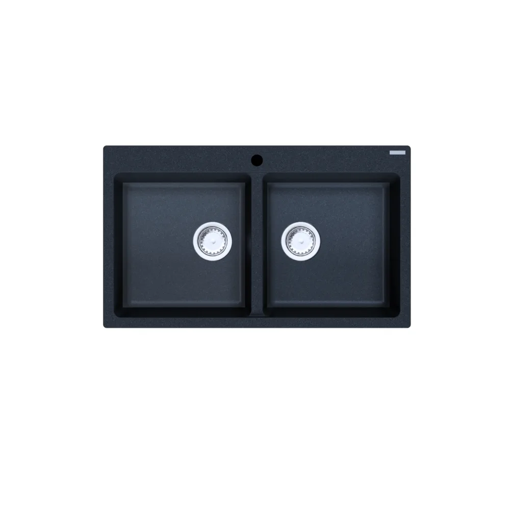 Cremona Double Bowl Granite Sink - 26.5L+26.5L