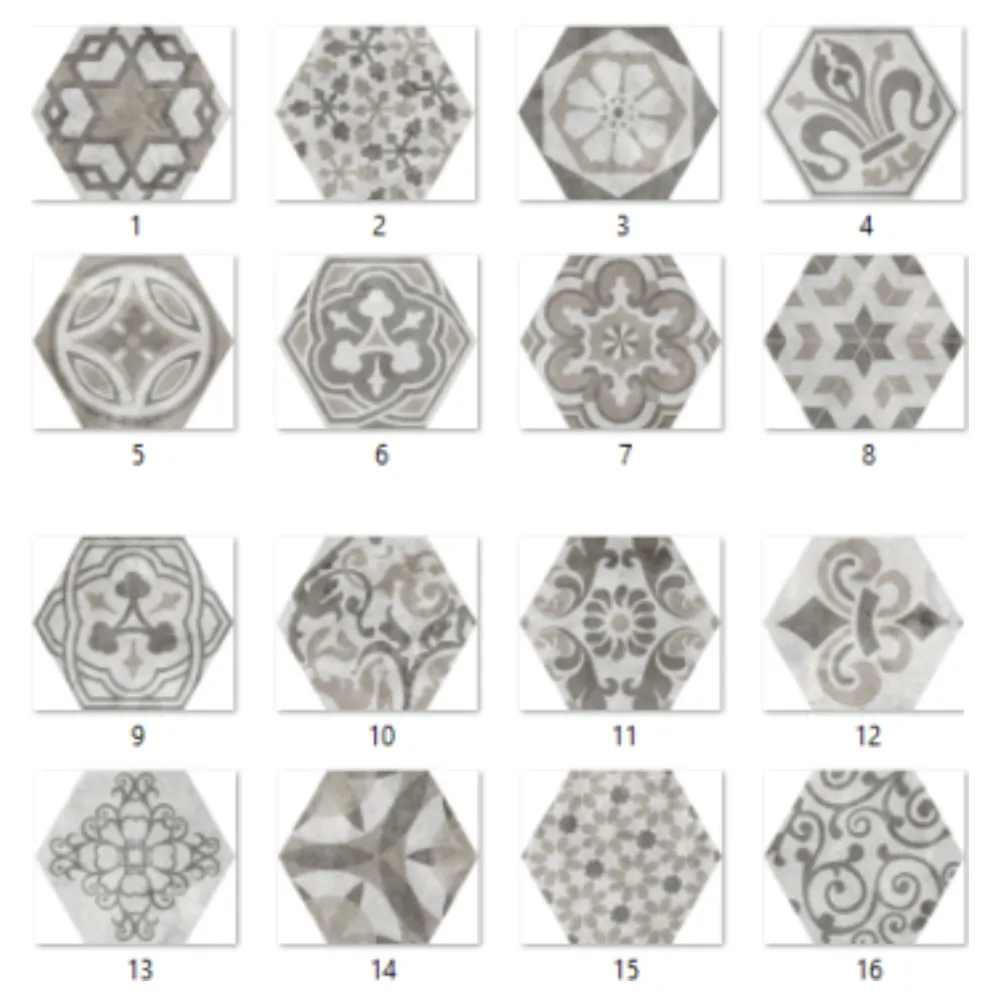 200x230mm PM26008 Hexagon Tile Pattern