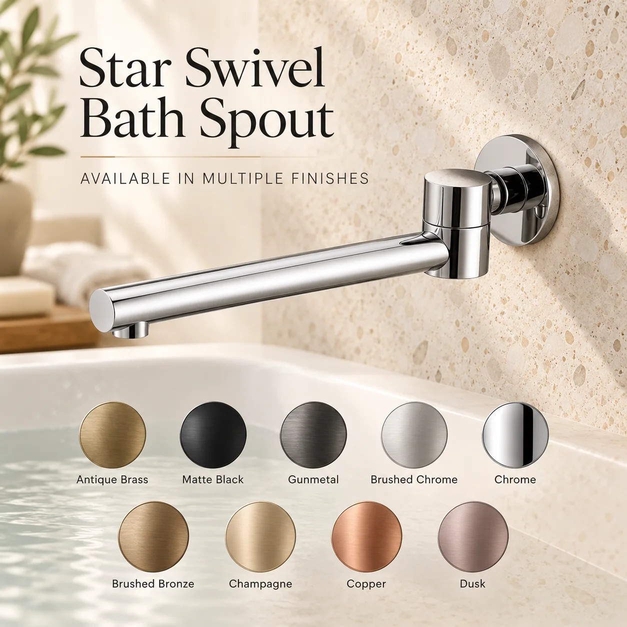 Star Swivel Bath Spout STR011