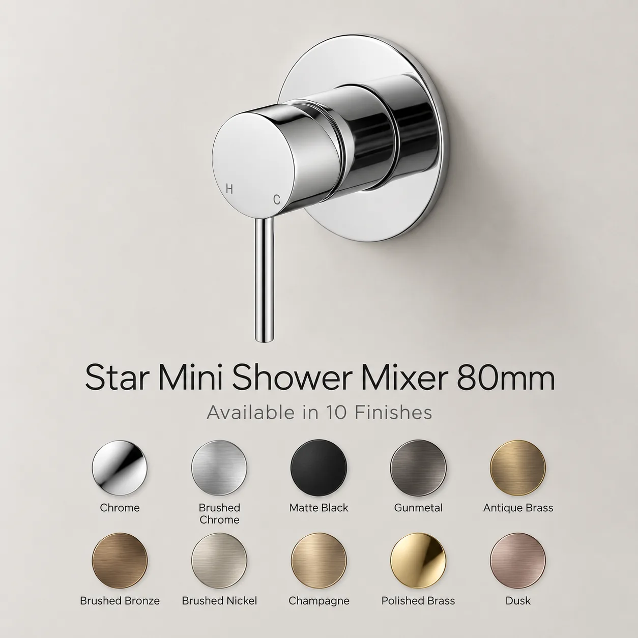 Star Mini Shower Mixer 80mm STRM008