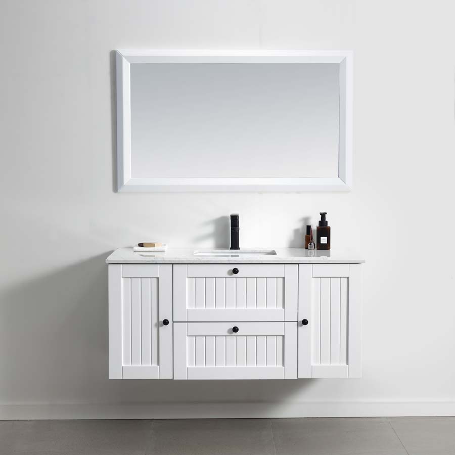 Venetian 1200mm Wall Hung Bathroom Vanity Matte White