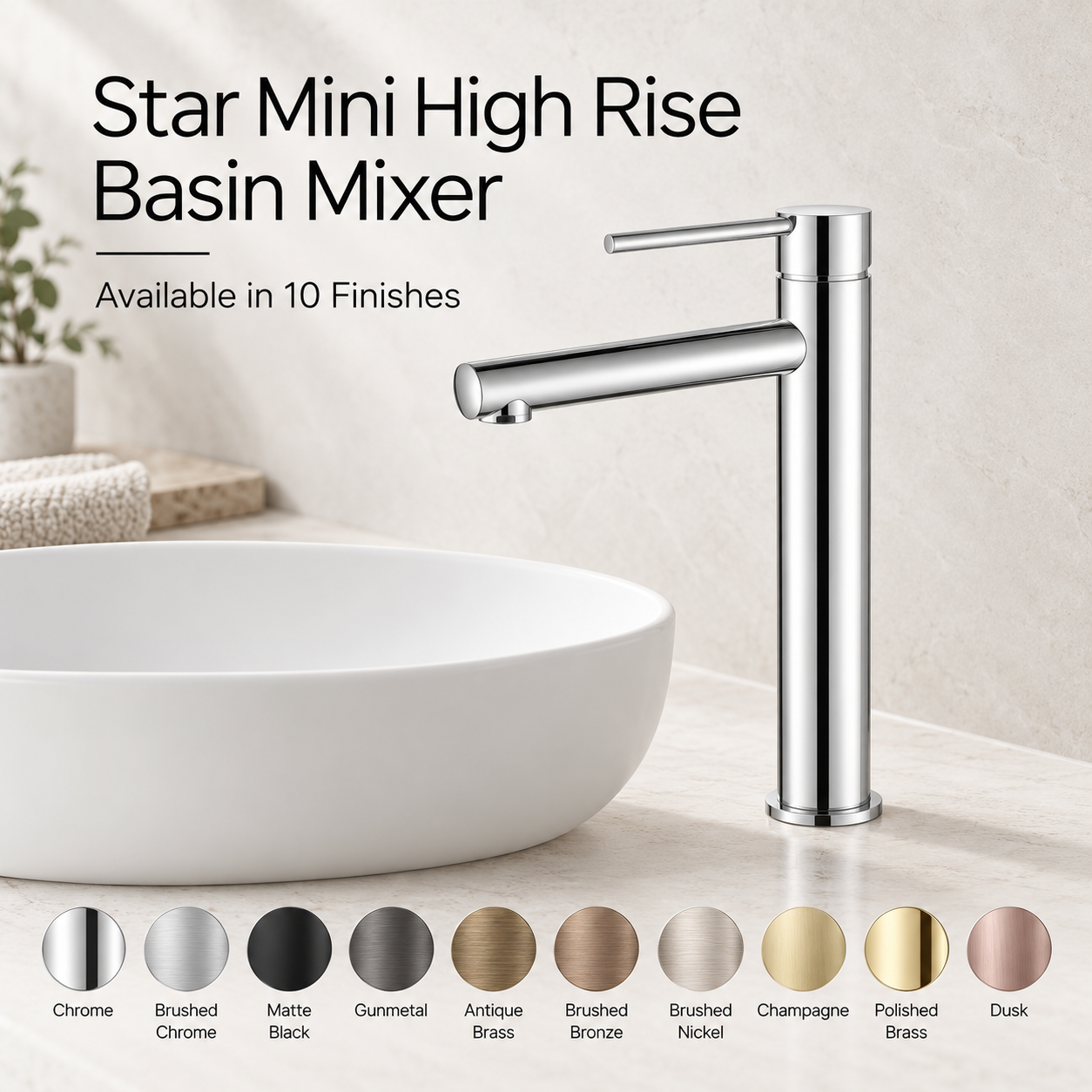 Basin Mixer Faucet Star Mini High Rise STRM002