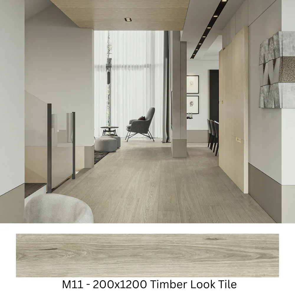 Nordic Ash Oak Timber Look Tile M11