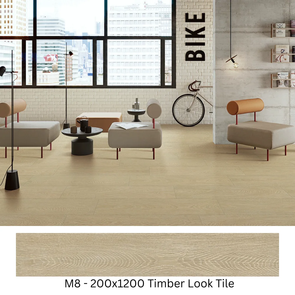 Nordic White Oak Timber Look Tile M8